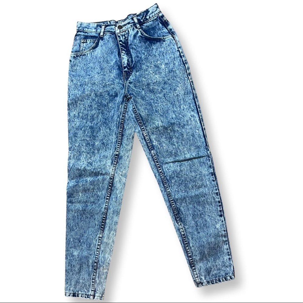 👖🕰 Vintage 1980’s Jordache Acid-Washed High-Waisted Mom Jeans - Size 2